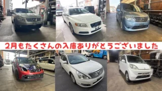 2月もたくさんの入庫ありがとうございました