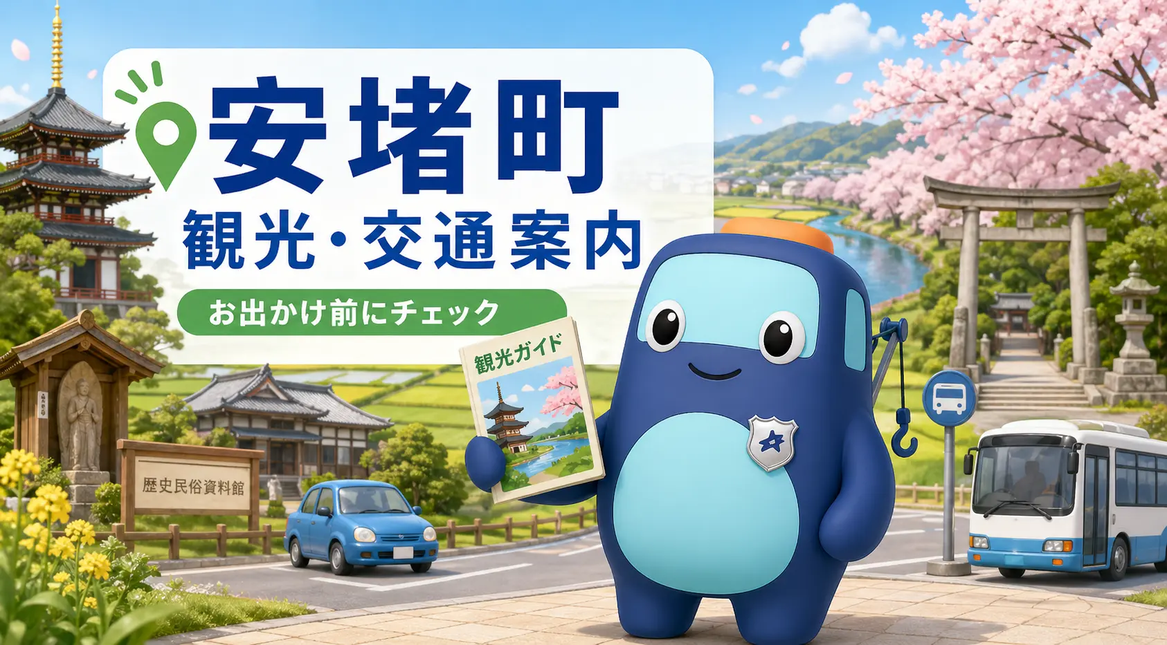 安堵町の観光・交通案内