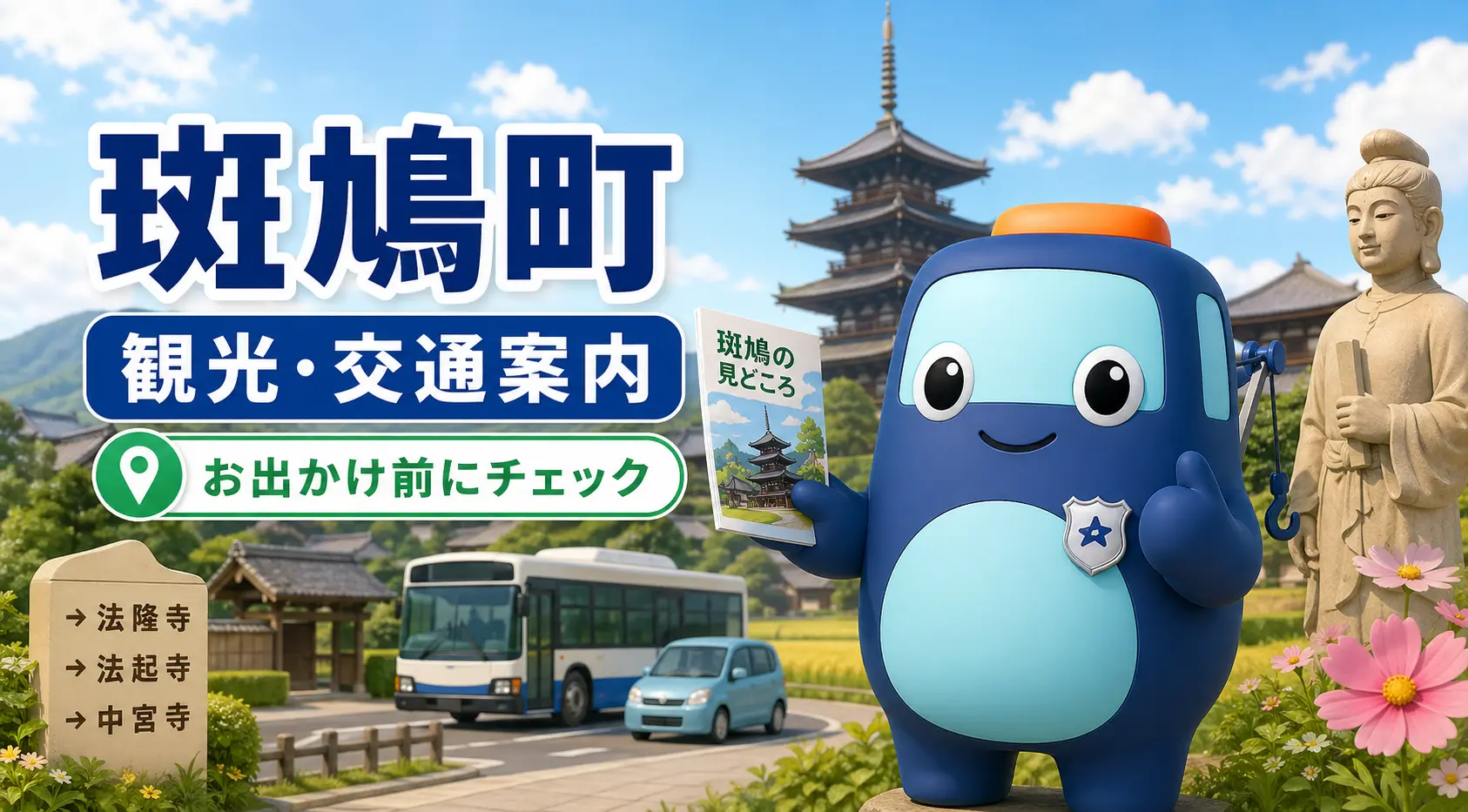 斑鳩町の観光・交通案内