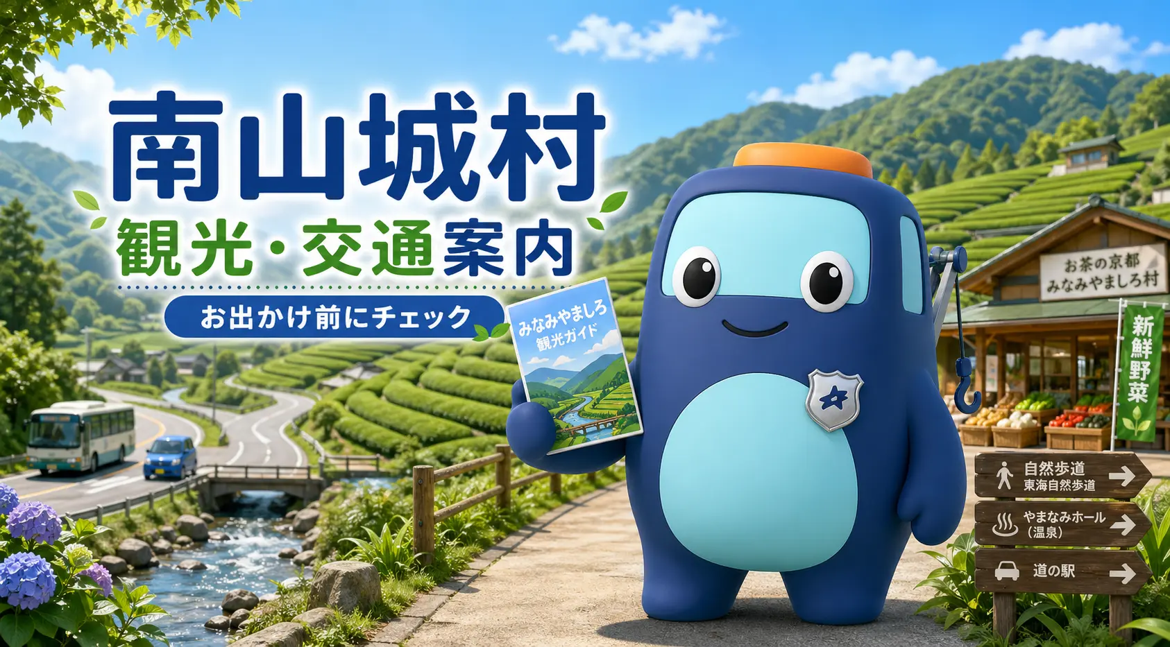 南山城村の観光・交通案内
